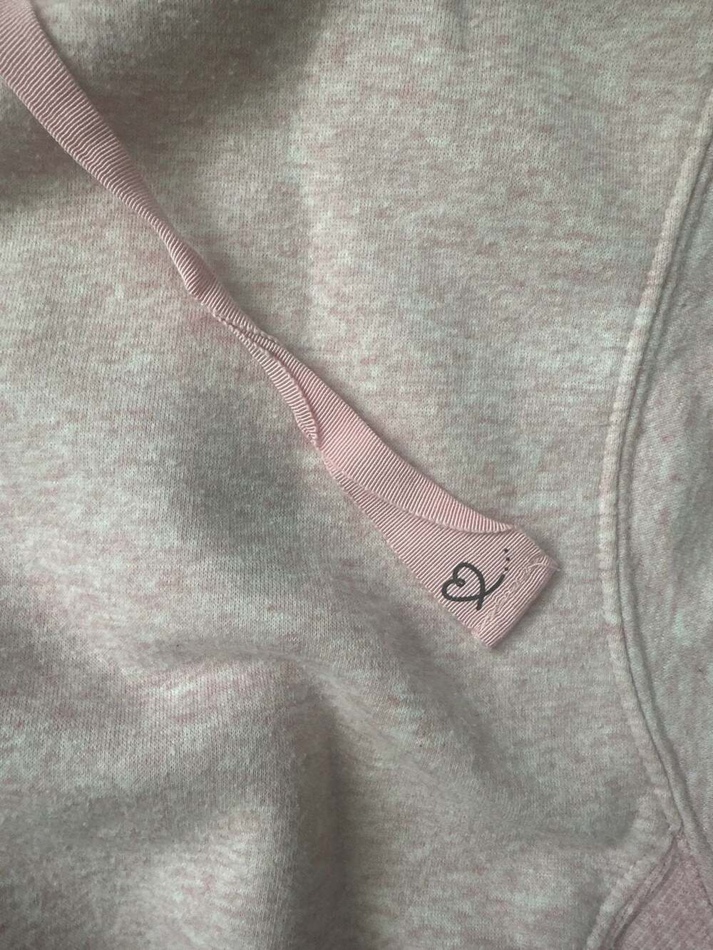 Garage Heather Pink Cropped Zip-Up Hoodie Size S - Picture 4 of 4